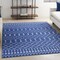 Homeroots 6 x 9 ft. Navy Blue & Ivory Berber Pattern Area Rug 385831 - alternate 9